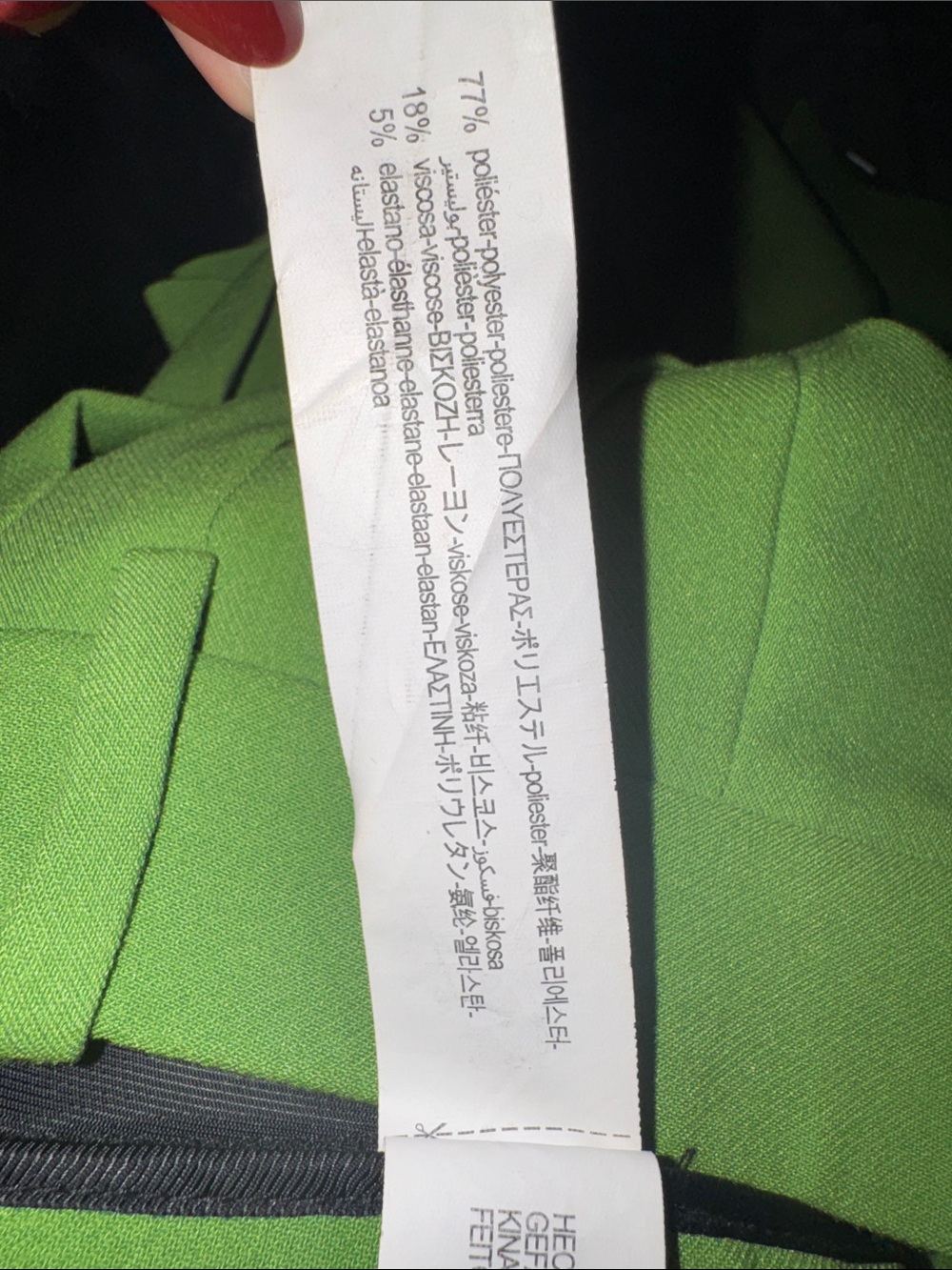 Zara women’s Double-Breasted Suit in Lime Green - Picture 10 of 12